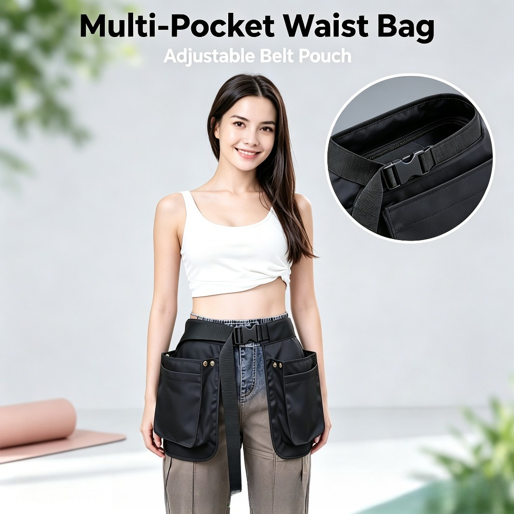 Travel Accessories Hip Belt - Riñonera Multifuncional para Exteriores, con Múltiples