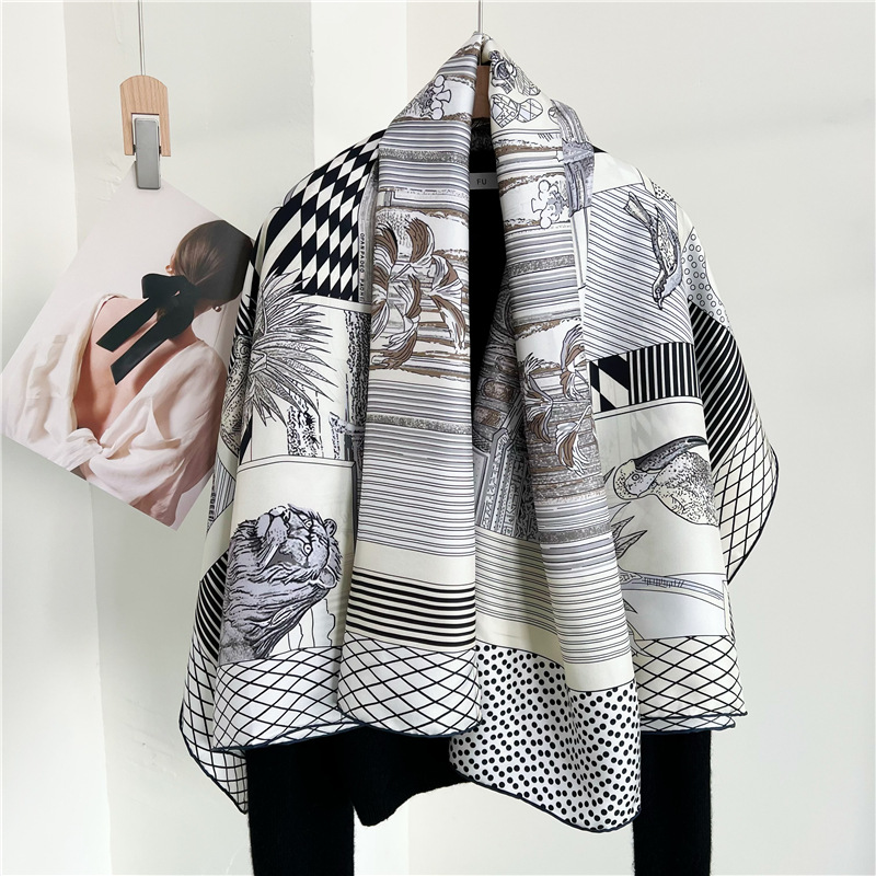 Travel Hair Accessories - Grandes pañuelos de seda de marca,