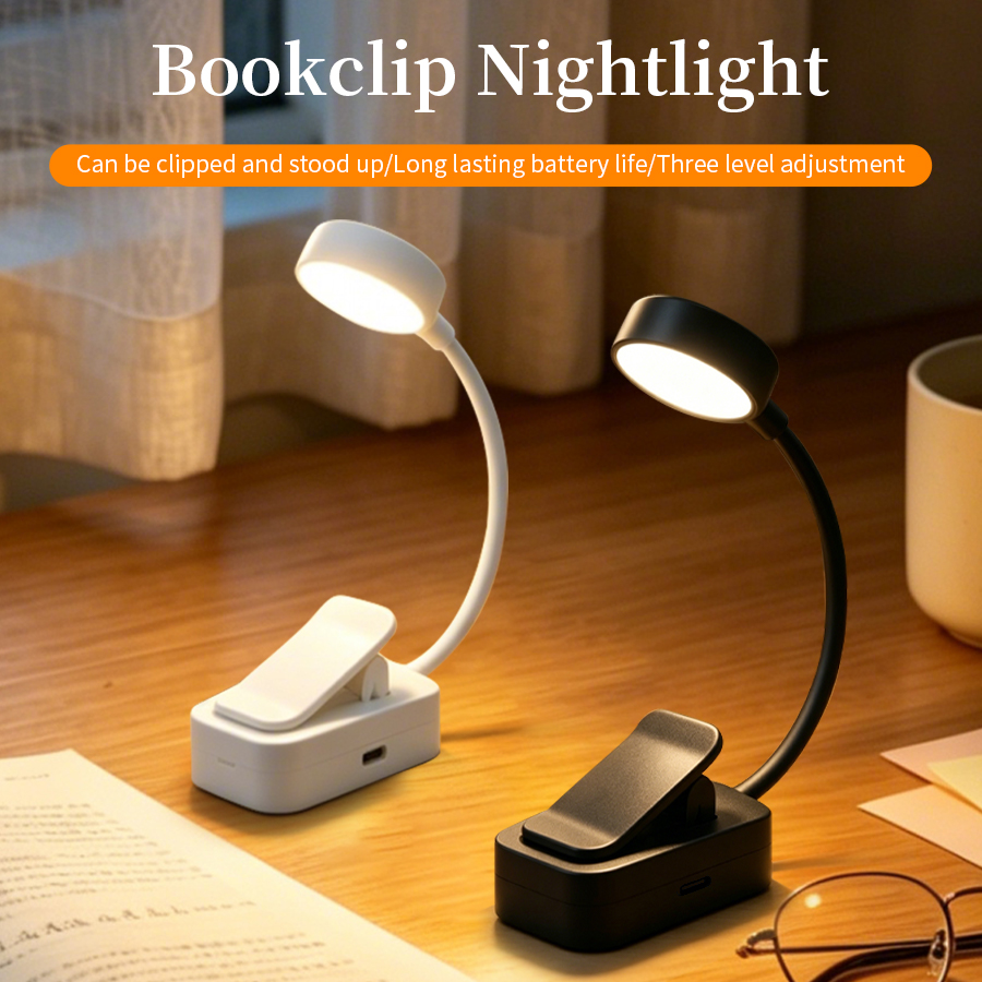 Book Light Flexible - Lámpara LED de escritorio recargable con