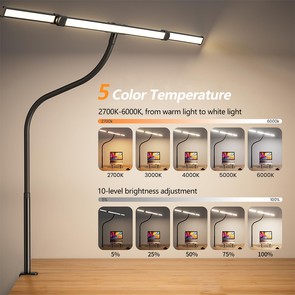 Lámpara de Escritorio LED con  - Book Light Flexible reseña y precio
