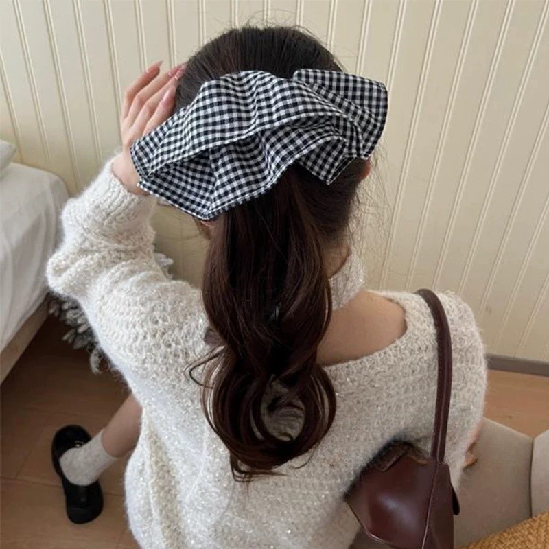Lazos para el cabello a cuadro - Travel Accessories For Elderly reseña y precio