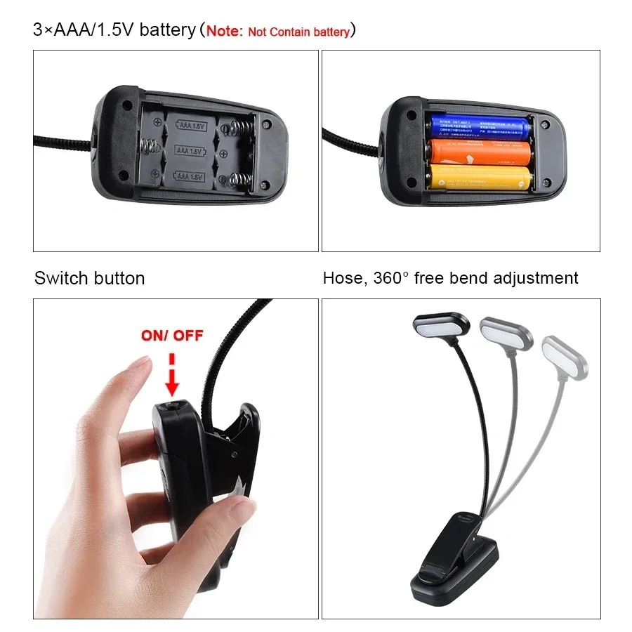 Mini luz LED para libros con c - Book Light Flexible reseña y precio