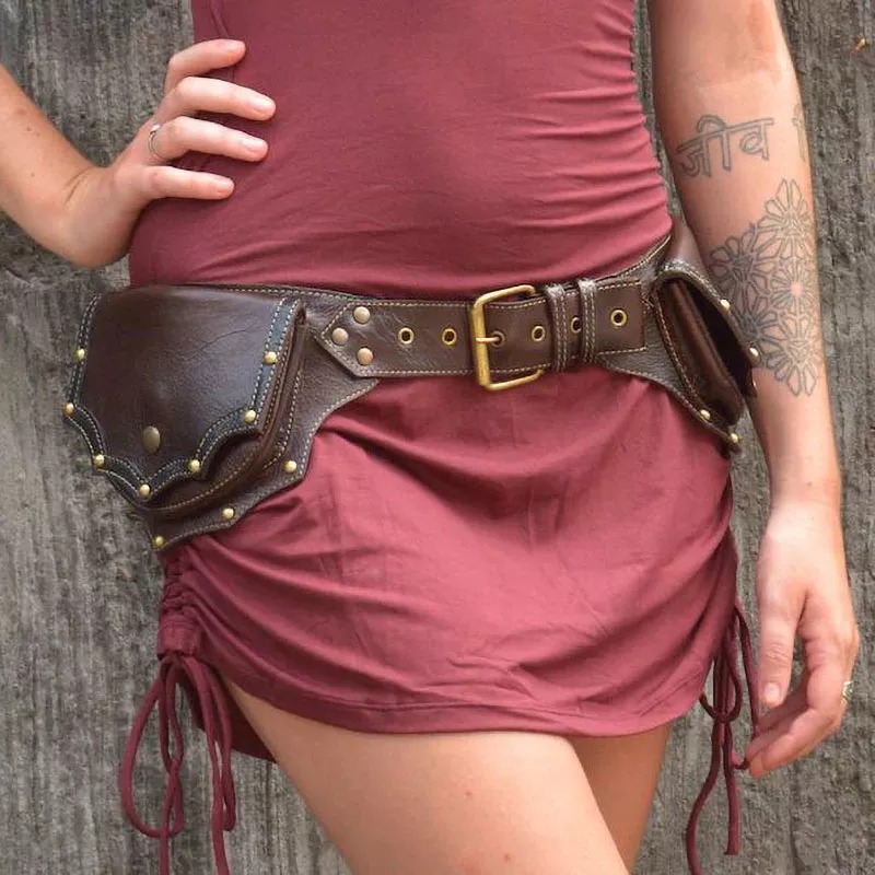 Riñonera de cuero Steampunk Me - Travel Accessories Hip Belt reseña y precio