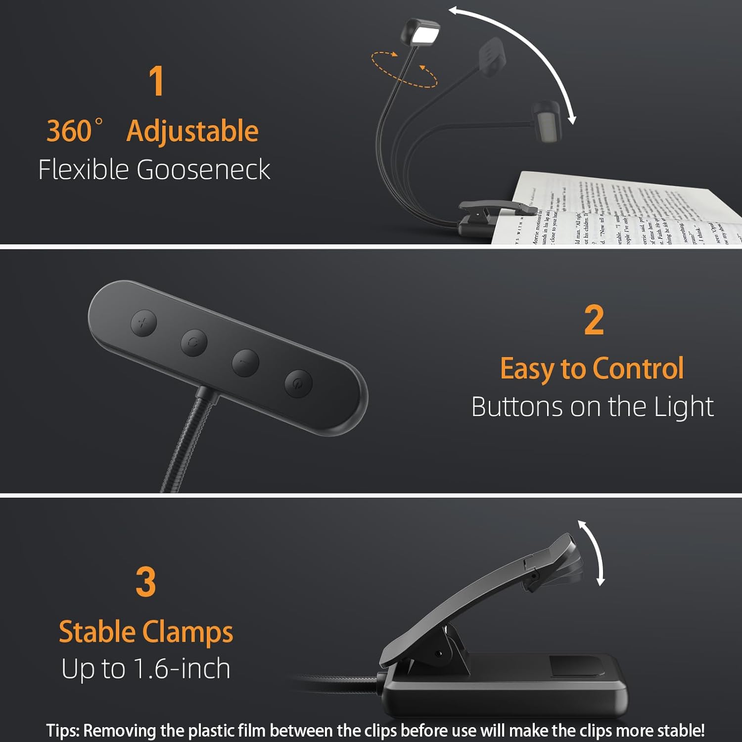 Lámpara de Lectura con 14 LED, - Book Light Flexible reseña y precio