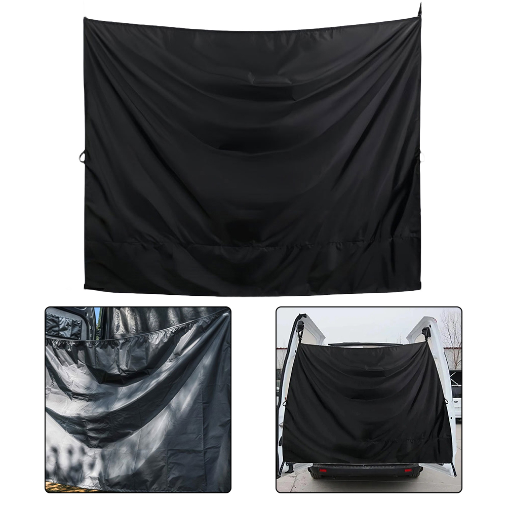 Cortina de puerta trasera negr - Travel Van Accessories reseña y precio