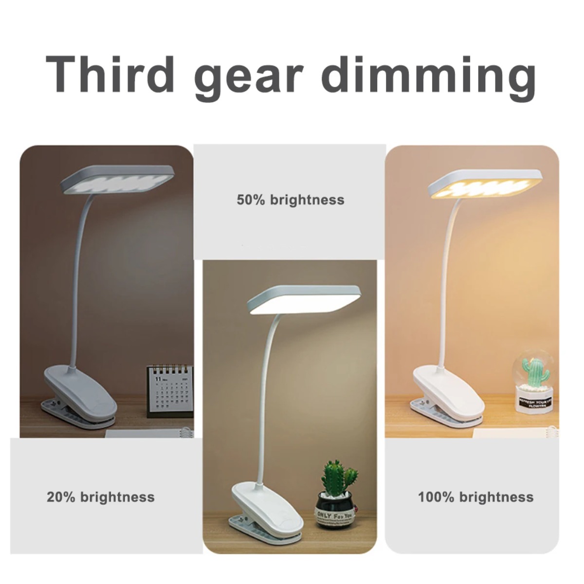 360 °   Lámpara de mesa de est - Book Light Flexible reseña y precio