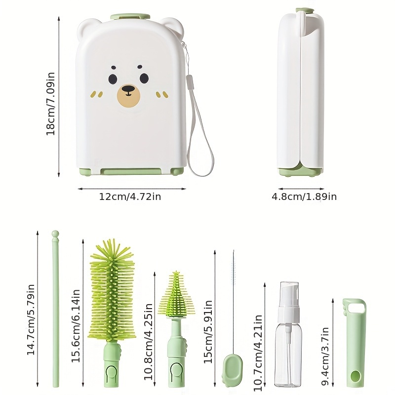 Juego de cepillos para biberon - Travel Accessories For 1 Year Old reseña y precio