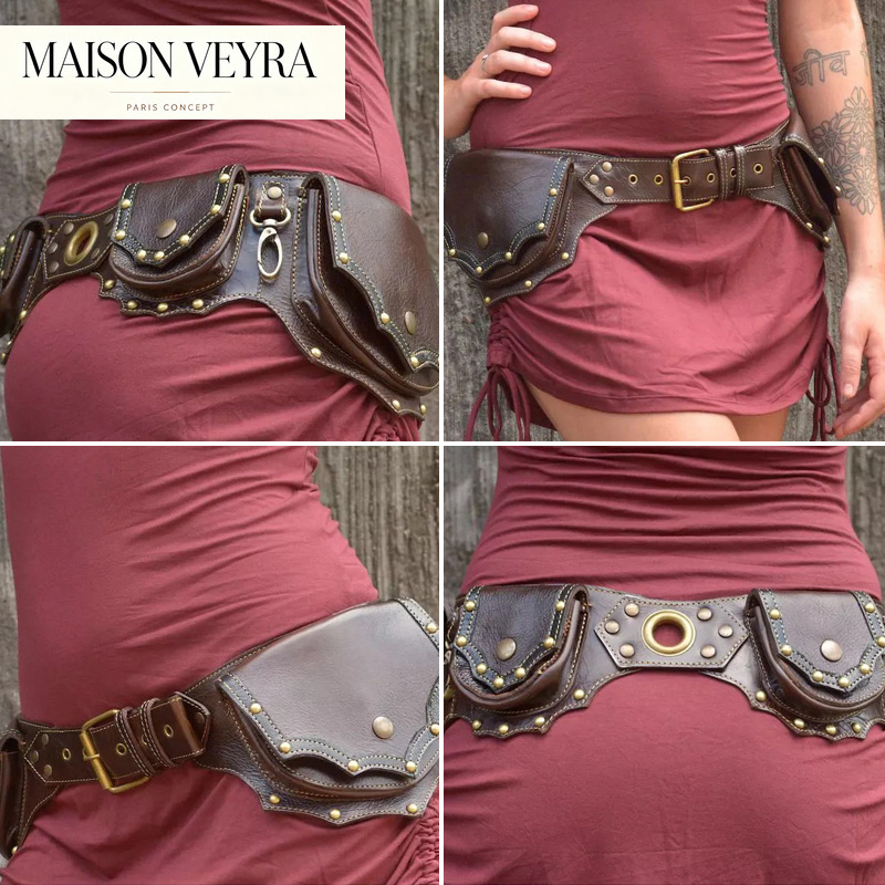 1 ud. Riñonera de cuero mediev - Travel Accessories Hip Belt reseña y precio