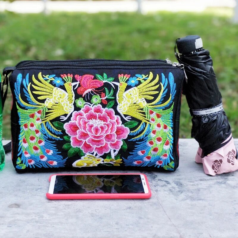 Bolso cruzado de nailon con fl - Travel Accessories Luxury reseña y precio