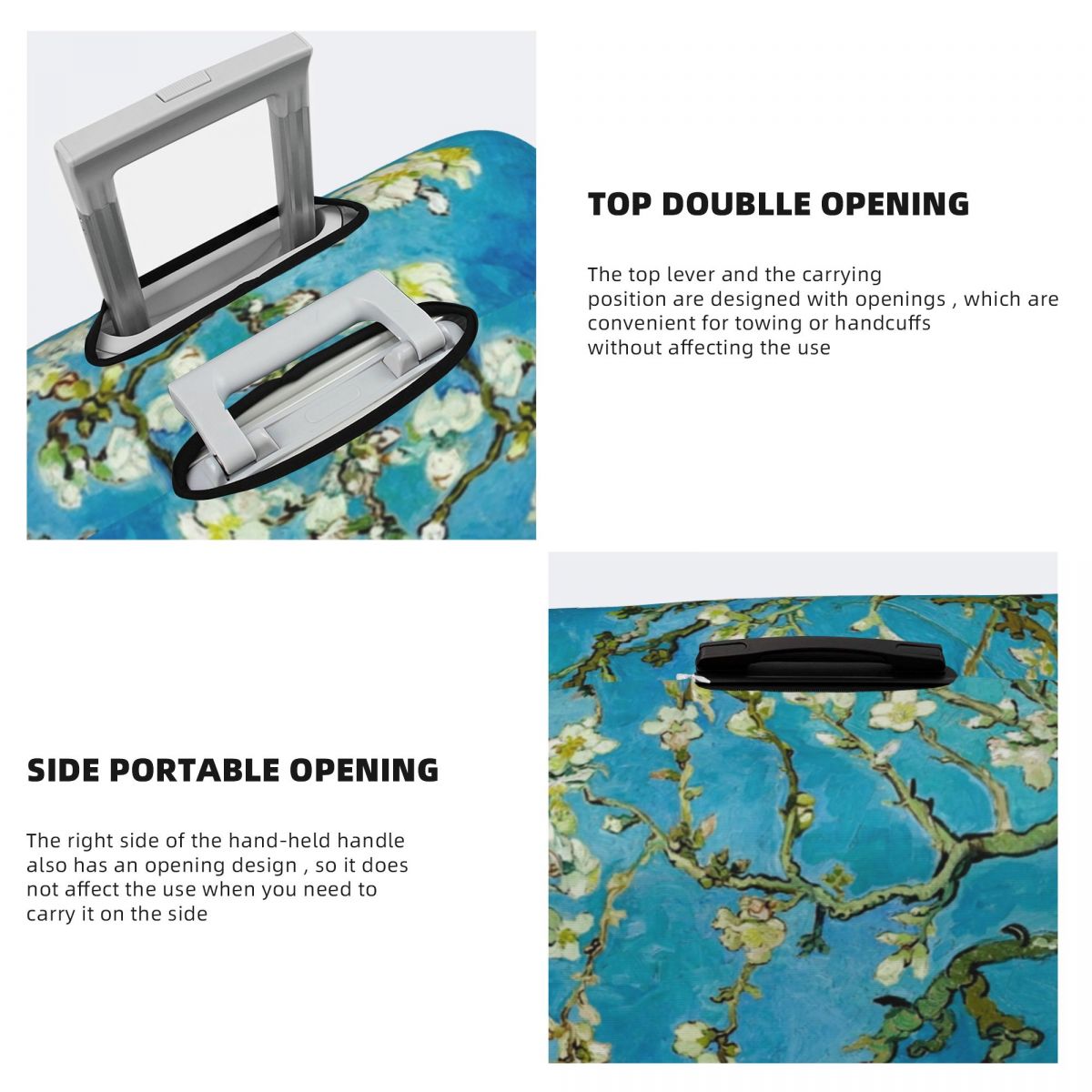 Funda de maleta con flor de al - Travel Van Accessories reseña y precio
