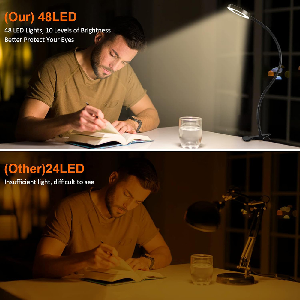 360 °   Lámpara de escritorio  - Book Light Flexible reseña y precio