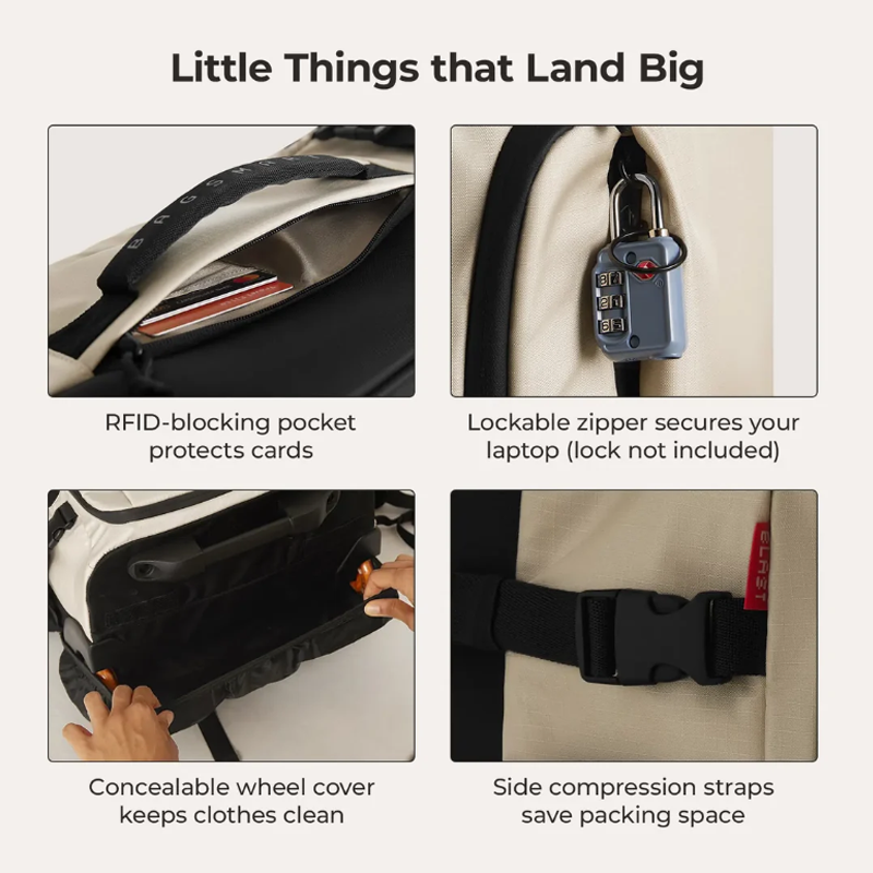 BAGSMART Mochila de viaje con  - Luggage Cover Protector reseña y precio