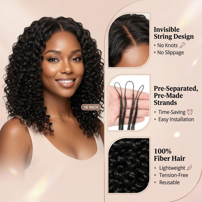 Extensiones de Cabello Sintéti - Travel Accessories For Women reseña y precio