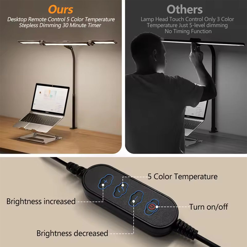 Lámpara de escritorio LED, luz - Book Light Flexible reseña y precio