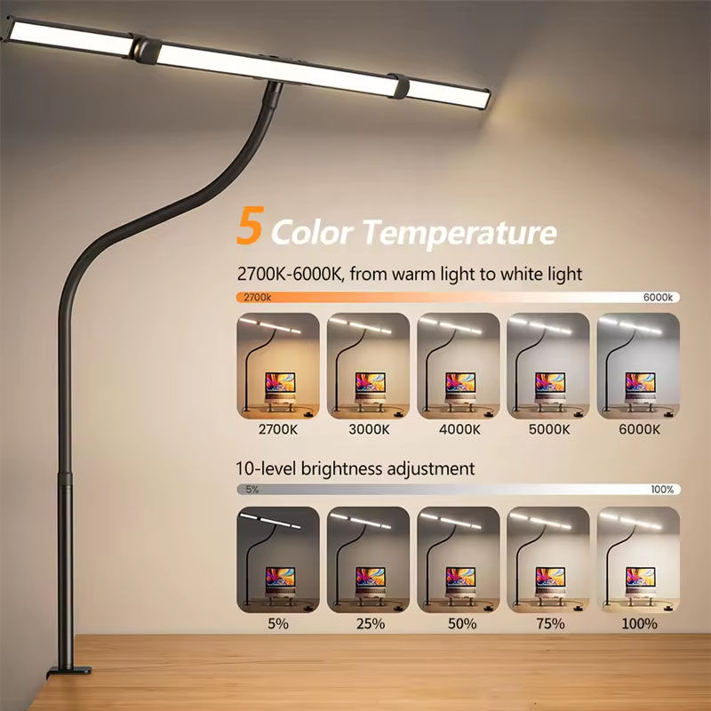 Lámpara de escritorio LED, luz - Book Light Flexible reseña y precio
